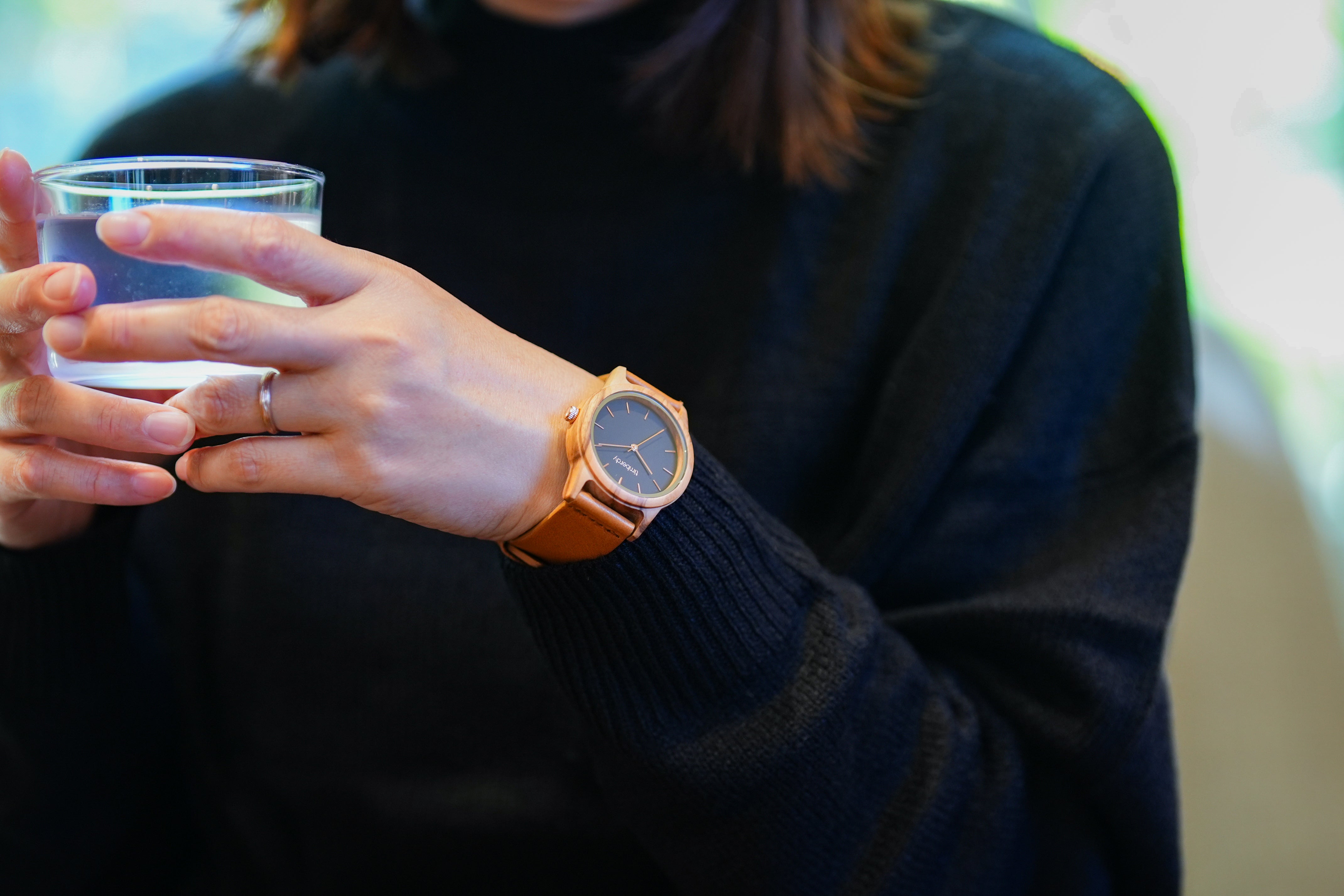 木製腕時計 ペアウォッチ 木 腕時計 オリーブ 夫婦の木 木製 timberdy ティンバディー