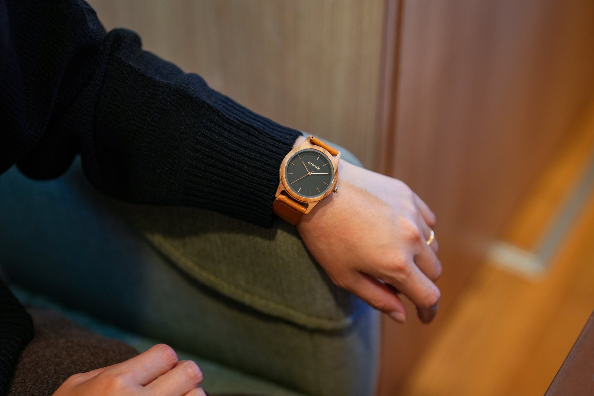 木製腕時計 ペアウォッチ 木 腕時計 オリーブ 夫婦の木 木製 timberdy ティンバディー