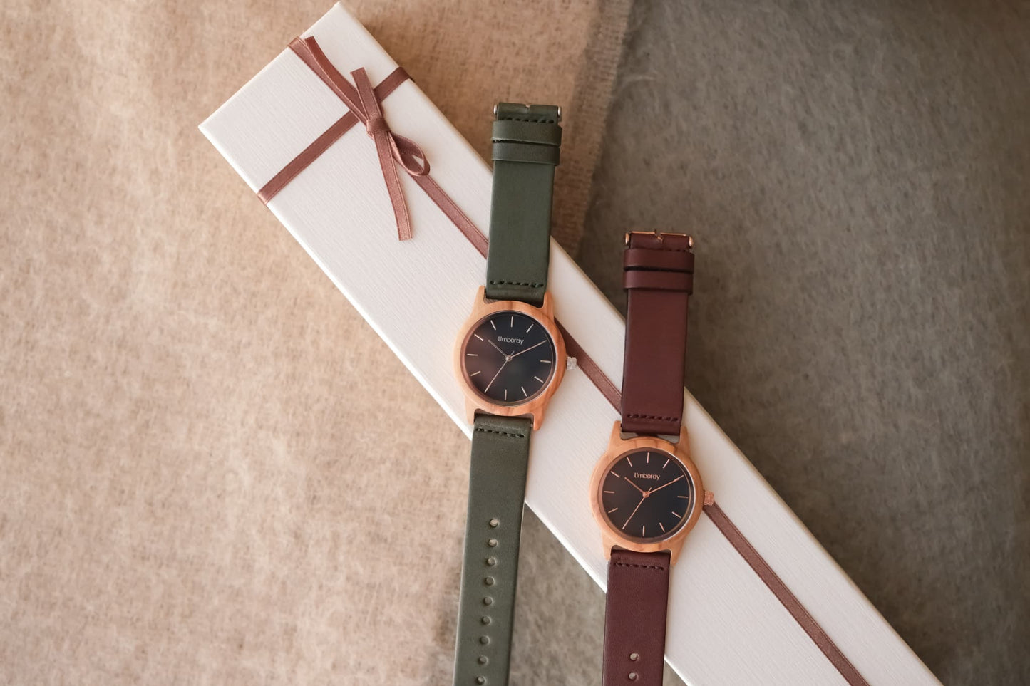 世界に1つの木製腕時計をカスタム timberdy2.0