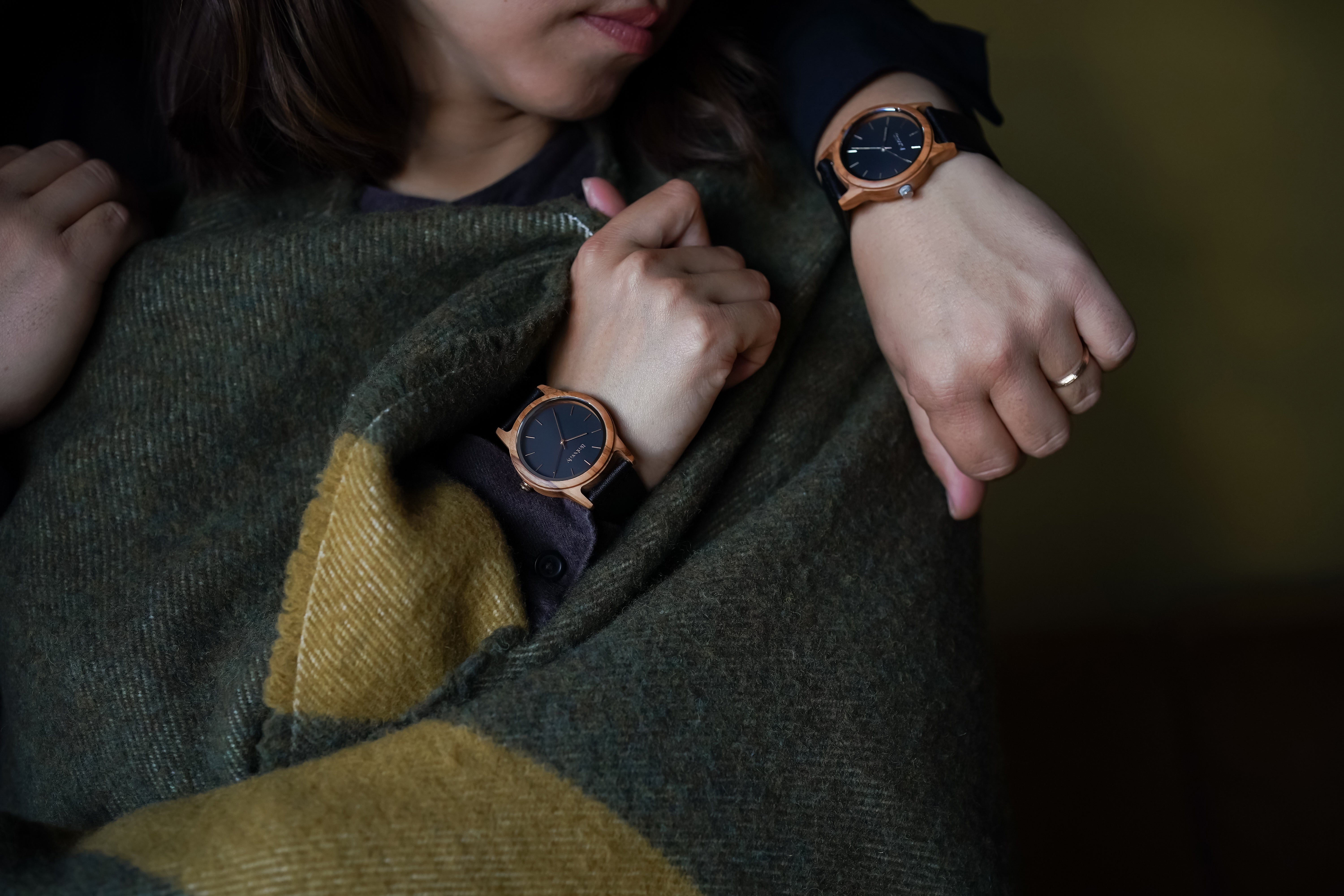 木製腕時計 ペアウォッチ 木 腕時計 オリーブ 夫婦の木 木製 timberdy ティンバディー