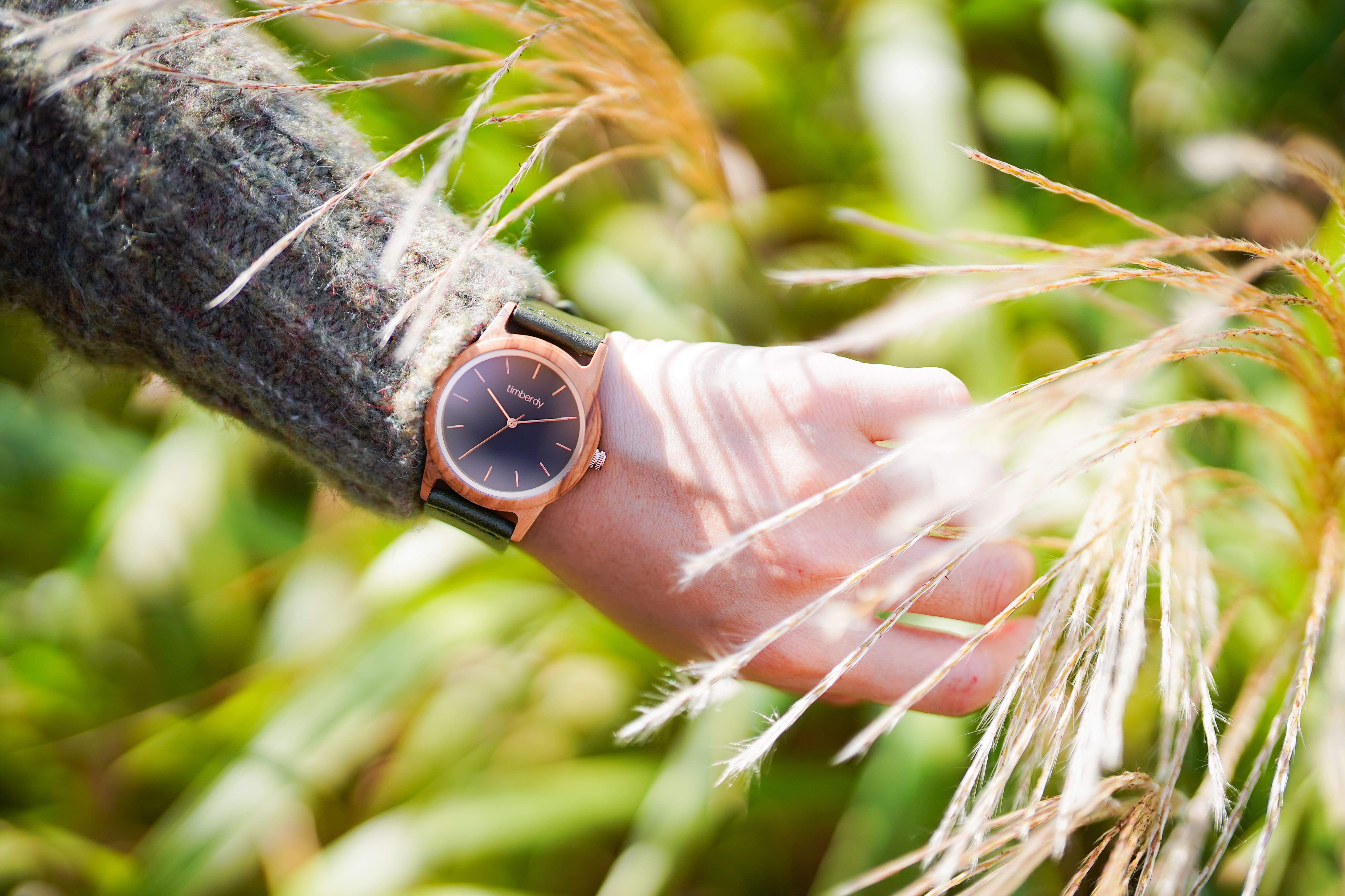 木製腕時計 ペアウォッチ 木 腕時計 オリーブ 夫婦の木 木製 timberdy ティンバディー