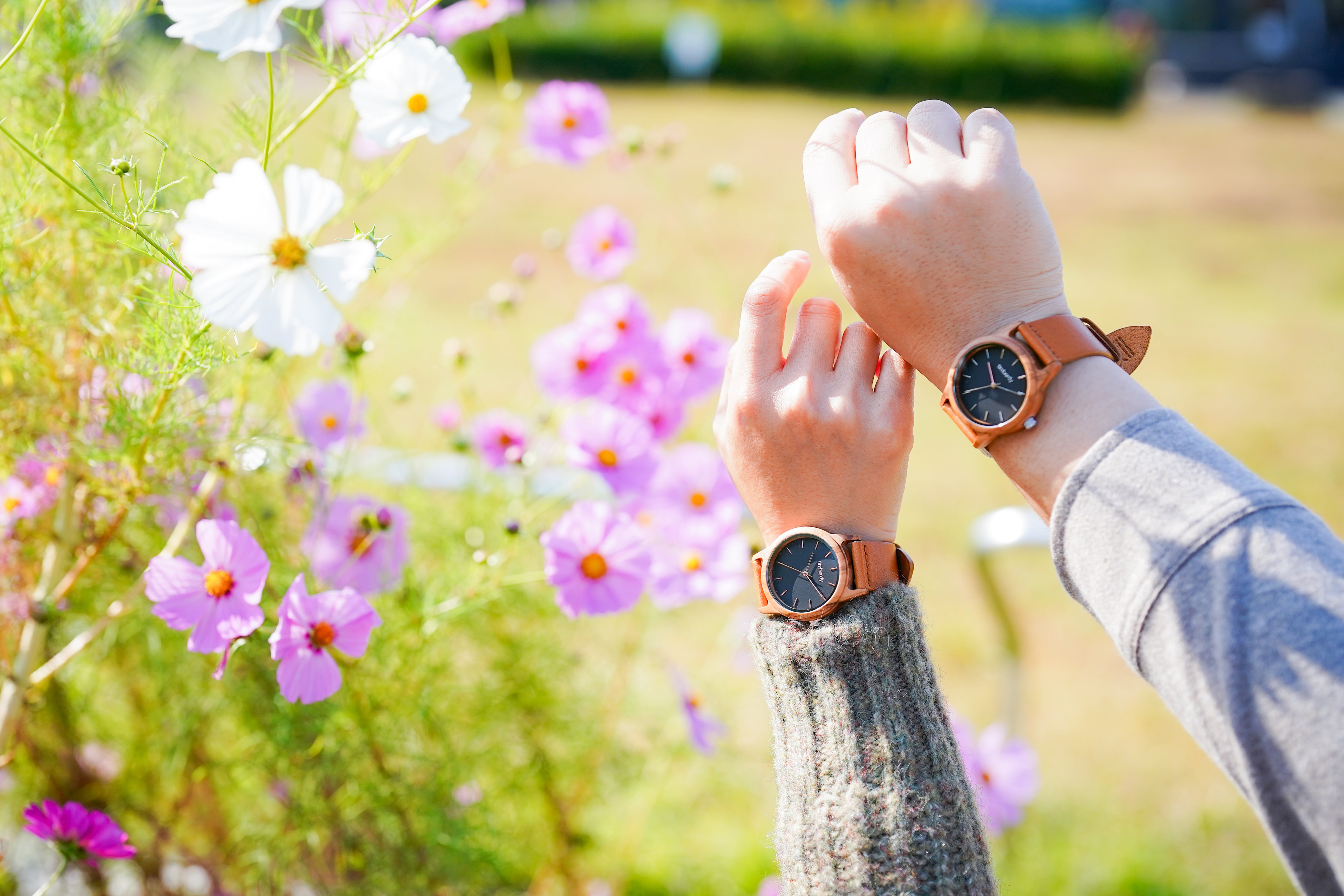 木製腕時計 ペアウォッチ 木 腕時計 オリーブ 夫婦の木 木製 timberdy ティンバディー