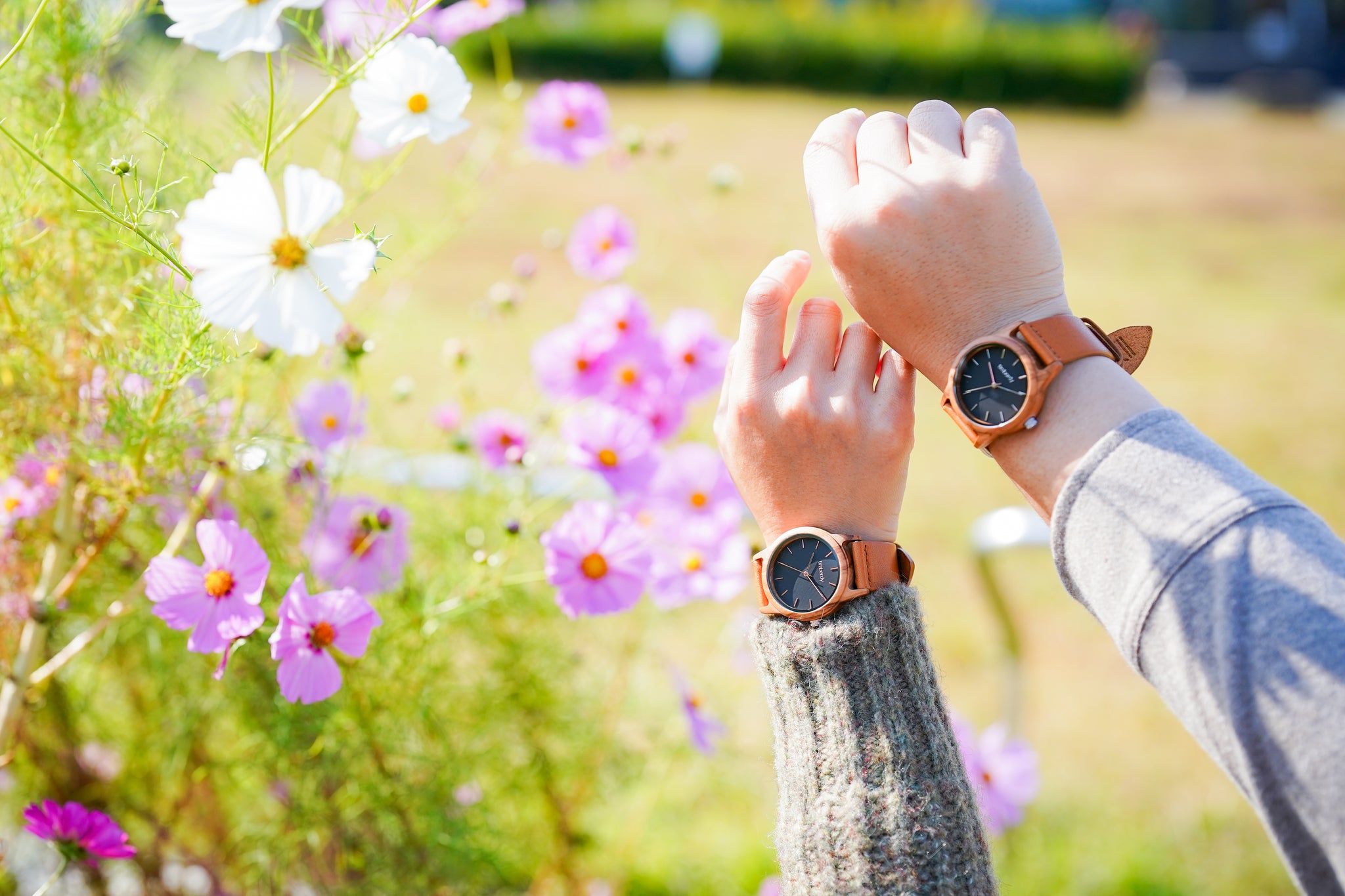 木製腕時計 ペアウォッチ 木 腕時計 オリーブ 夫婦の木 木製 timberdy ティンバディー