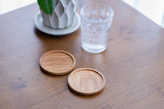 オリーブの木で作るコースター
