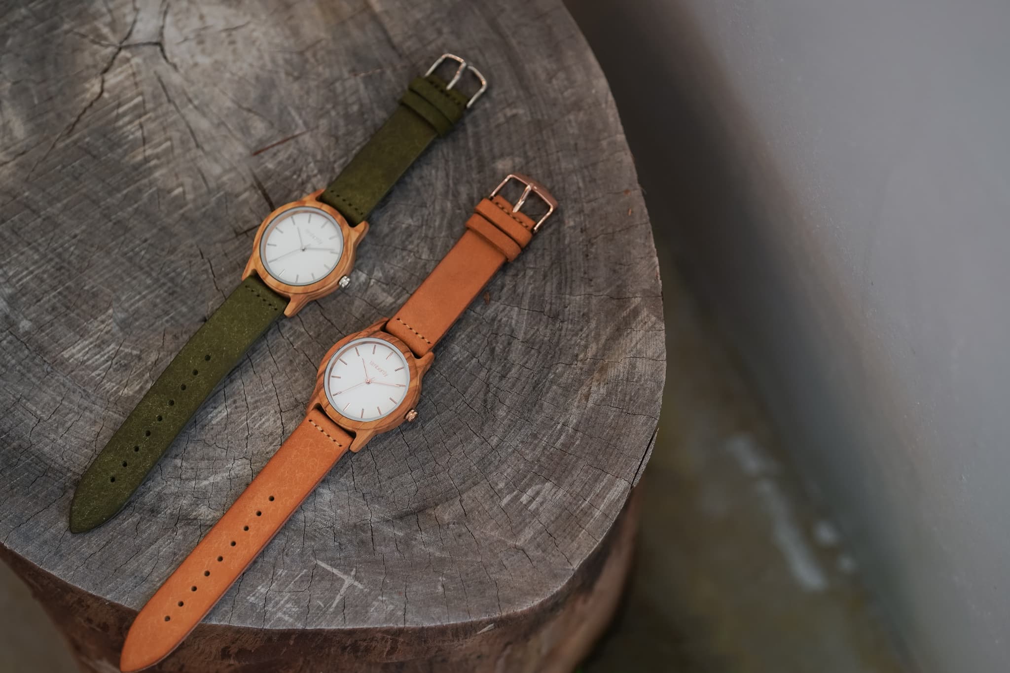 木製腕時計 ペアウォッチ 木 腕時計 オリーブ 夫婦の木 木製 timberdy ティンバディー