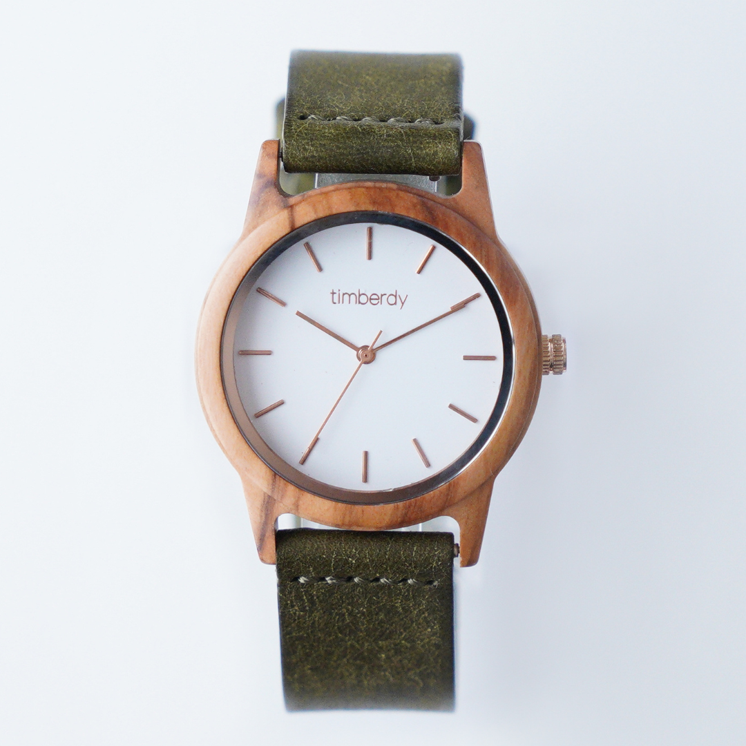 木製腕時計 ペアウォッチ 木 腕時計 オリーブ 夫婦の木 木製 timberdy ティンバディー