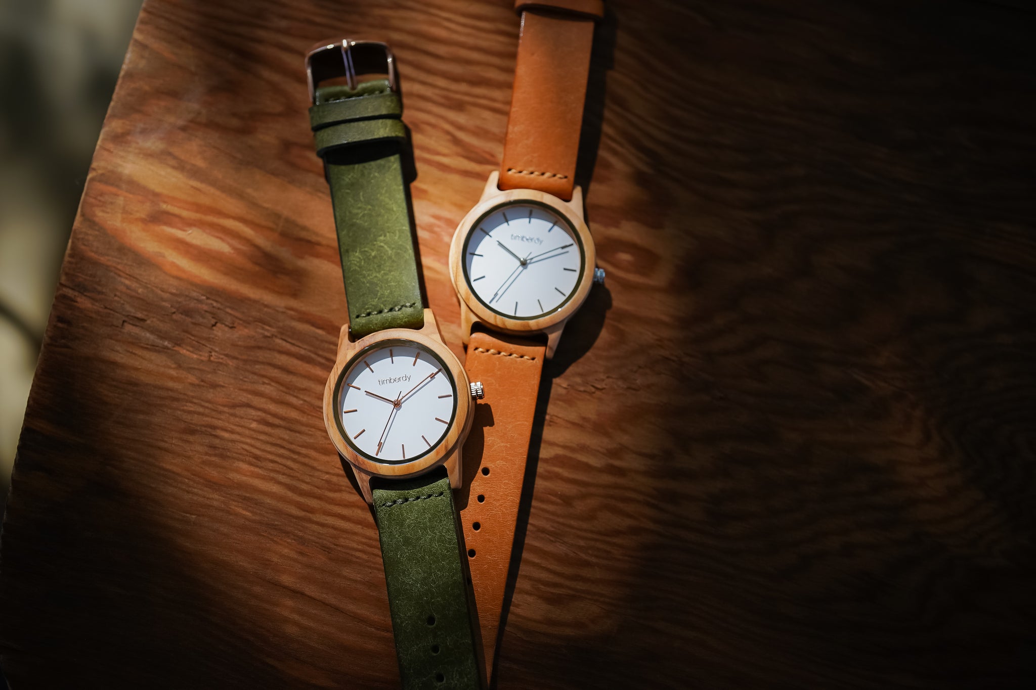木製腕時計 ペアウォッチ 木 腕時計 オリーブ 夫婦の木 木製 timberdy ティンバディー