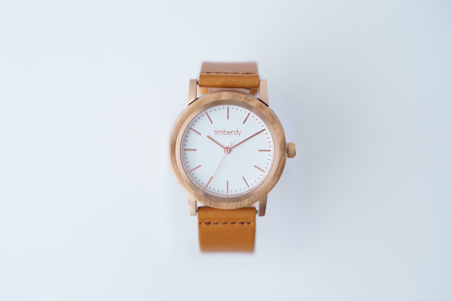 timberdy3.0 white - ピンクゴールド｜栃木レザー【キャメル】