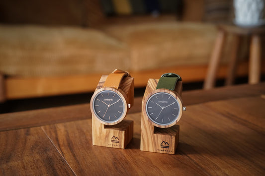 木製腕時計 ペアウォッチ  木 腕時計 オリーブ 夫婦の木 木製 timberdy ティンバディー