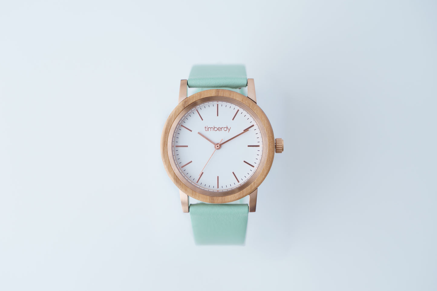 timberdy3.0 white - ピンクゴールド｜スコッチガードレザー【ミントグリーン】