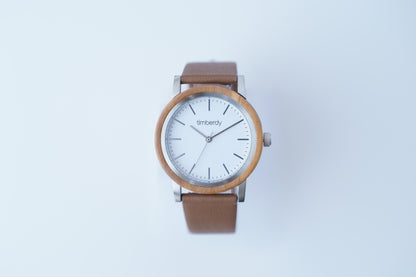 timberdy3.0 white - シルバー｜スコッチガードレザー【ブラウン】