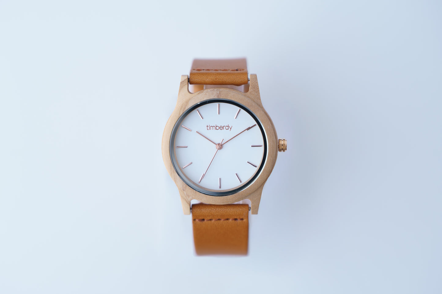 timberdy2.0 white - ピンクゴールド｜栃木レザー【キャメル】