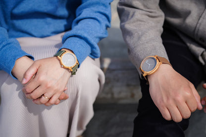 木製腕時計 ペアウォッチ  木 腕時計 オリーブ 夫婦の木 木製 timberdy ティンバディー