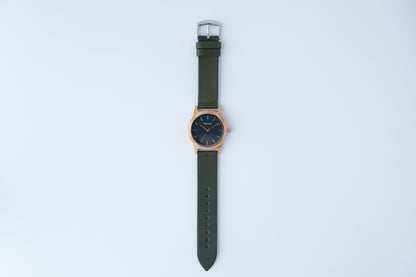 timberdy2.0 Black - シルバー｜栃木レザー【オリーブ】