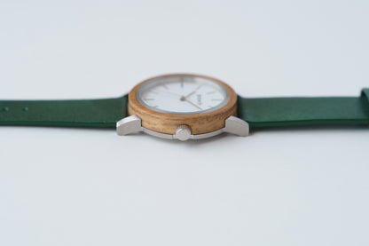timberdy3.0 white - シルバー｜オリーブレザー【オリーブ】