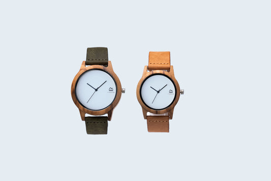 timberdy natural ペアウォッチ プエブロレザーベルト（オリーブ×キャメル）