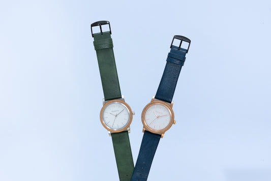timberdy 3.0 ペアウォッチ オリーブレザーベルト （オリーブ×ネイビー）